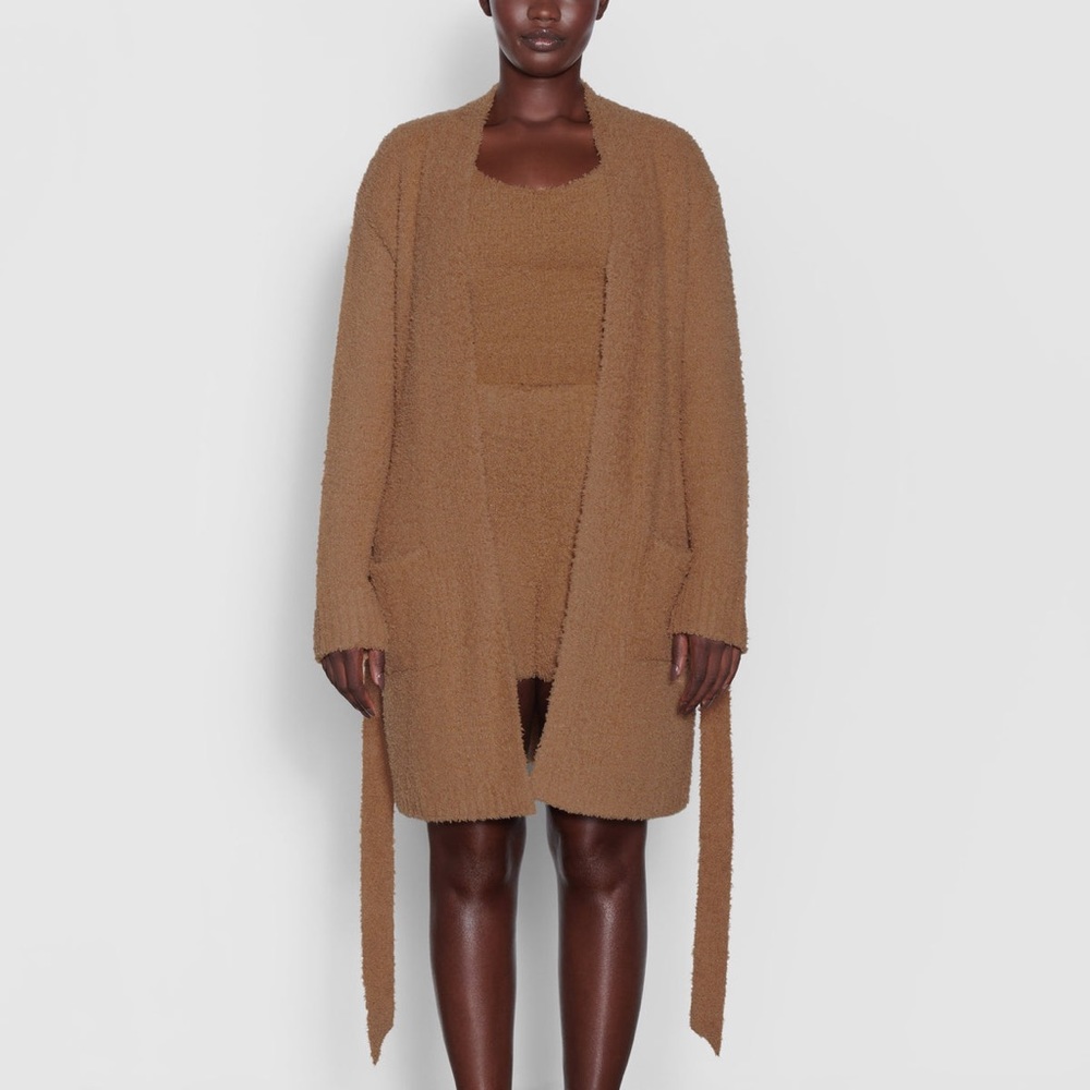 BNTW SKIMS short cozy robe in carmel 4x/5x